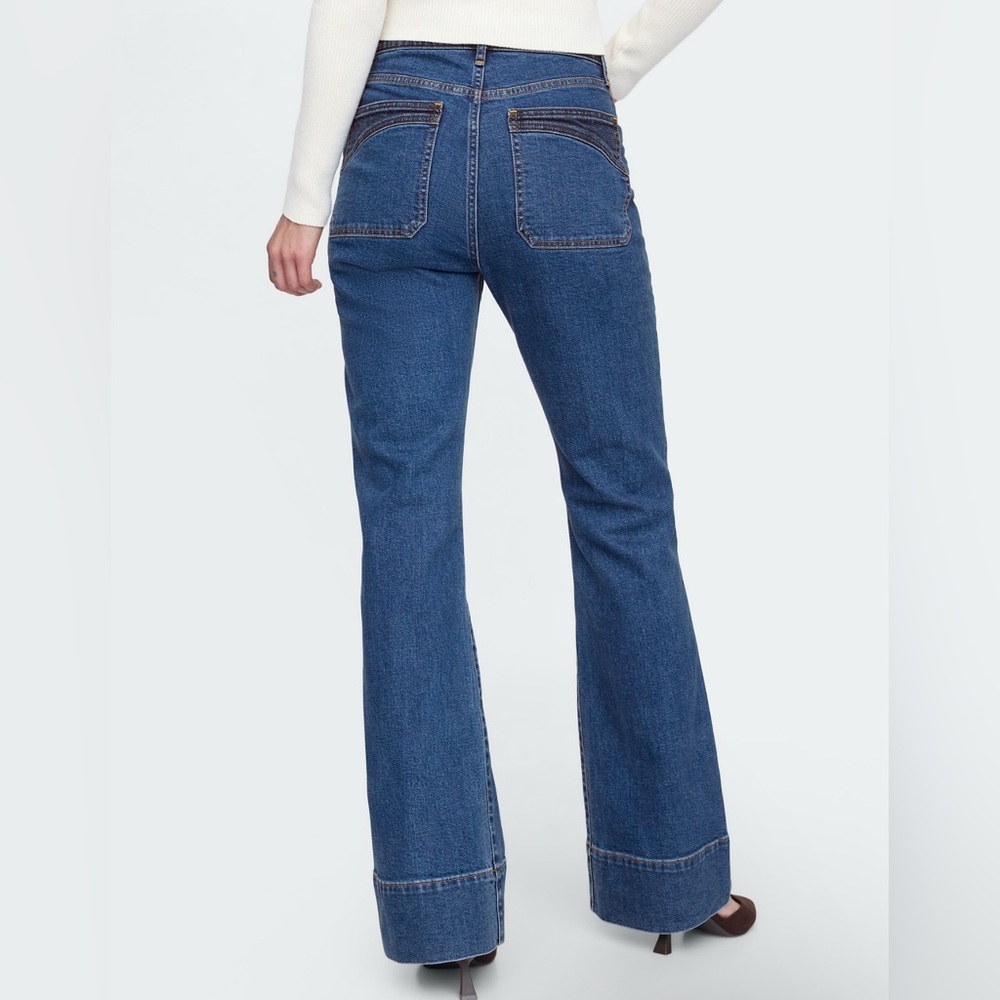 Gap Women’s High Rise '70s Flare Jeans - Picture 4 of 12